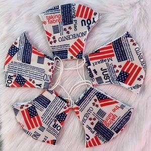 Handmade masks 8packs triple layers adult size M/L